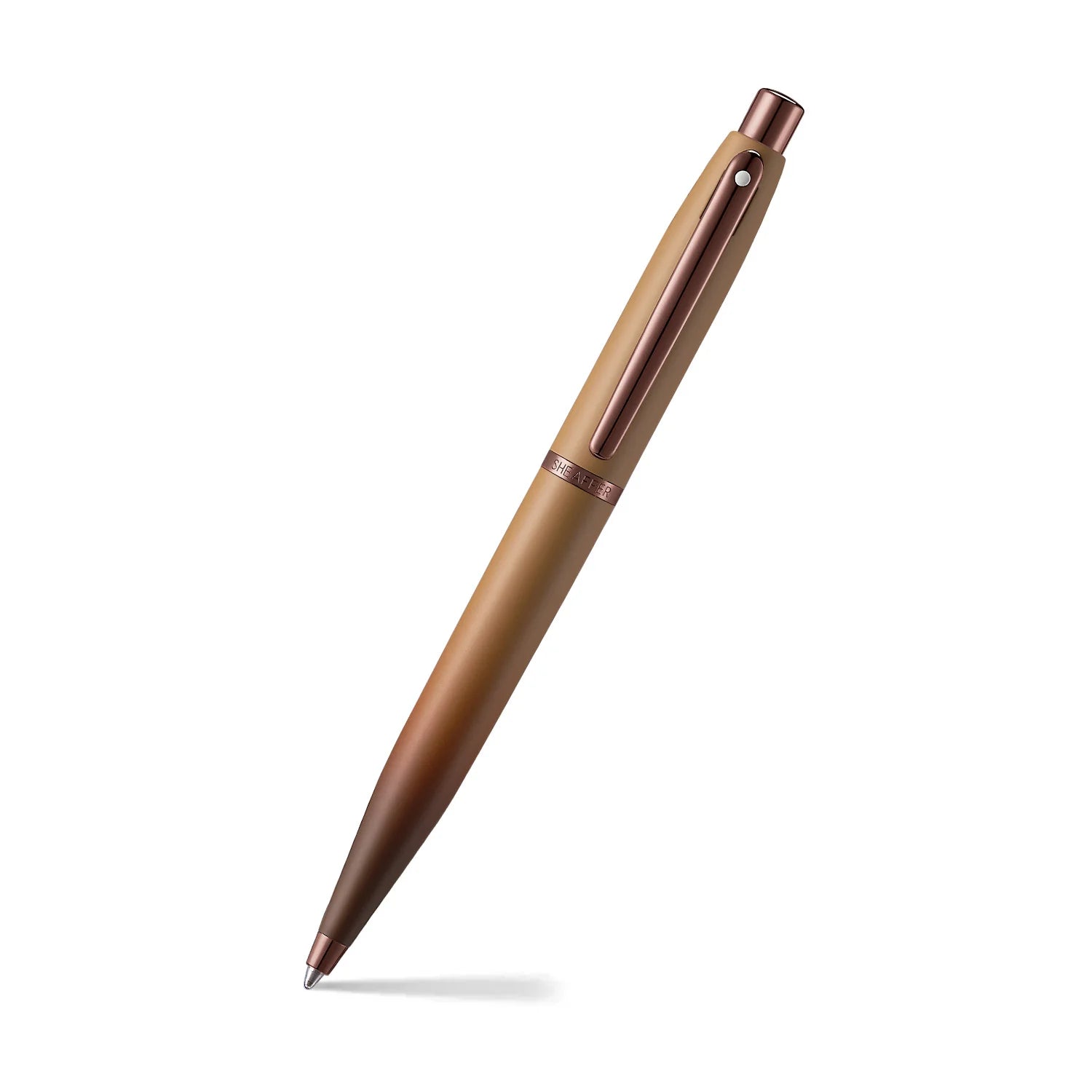 Sheaffer Gift Set ft. Coffee Edition VFM Ballpoint Pen with Regal Brown PVD Trims and Small Notebook