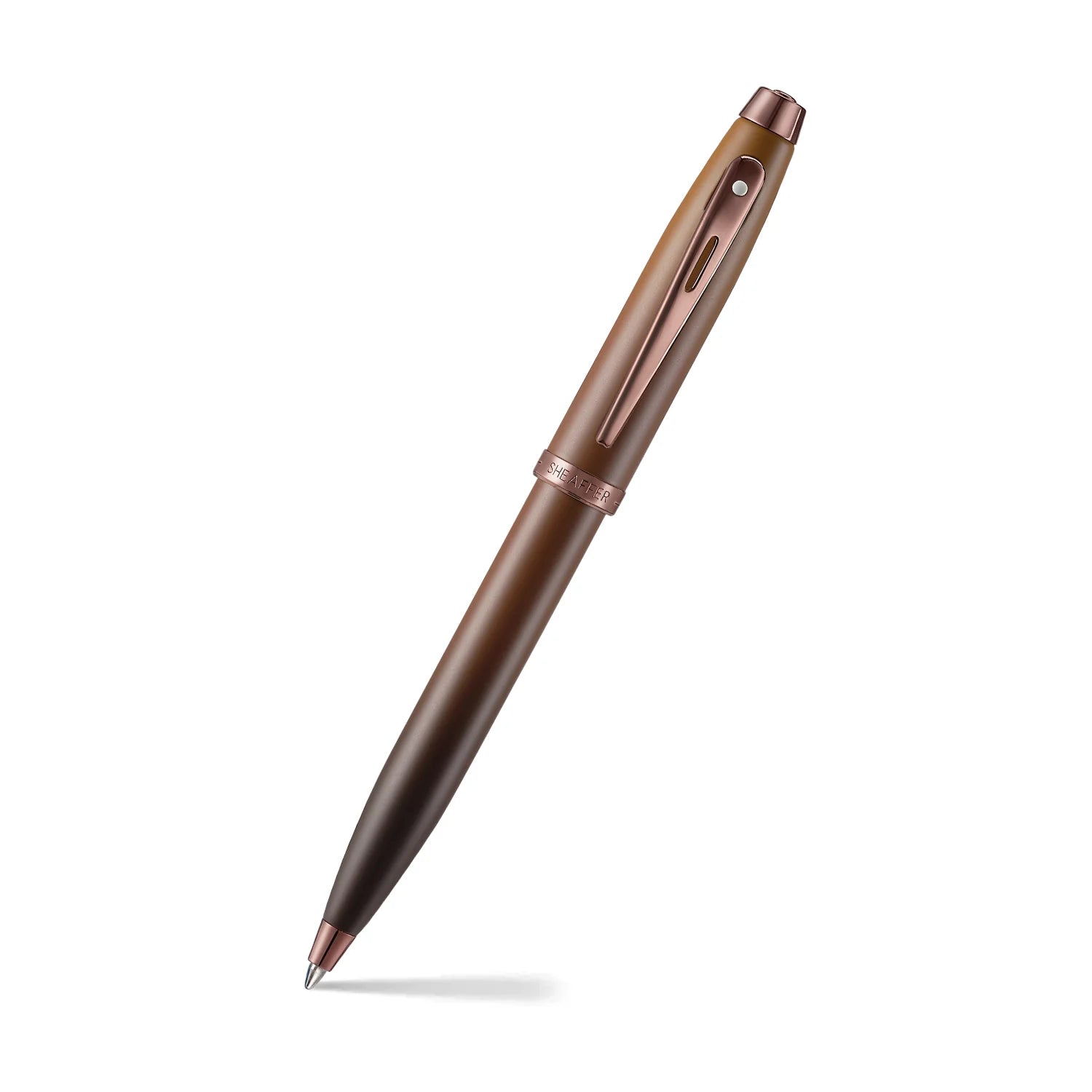 Sheaffer Gift Set ft. Coffee Edition 100 Ballpoint Pen with Regal Brown PVD Trims and Small Notebook