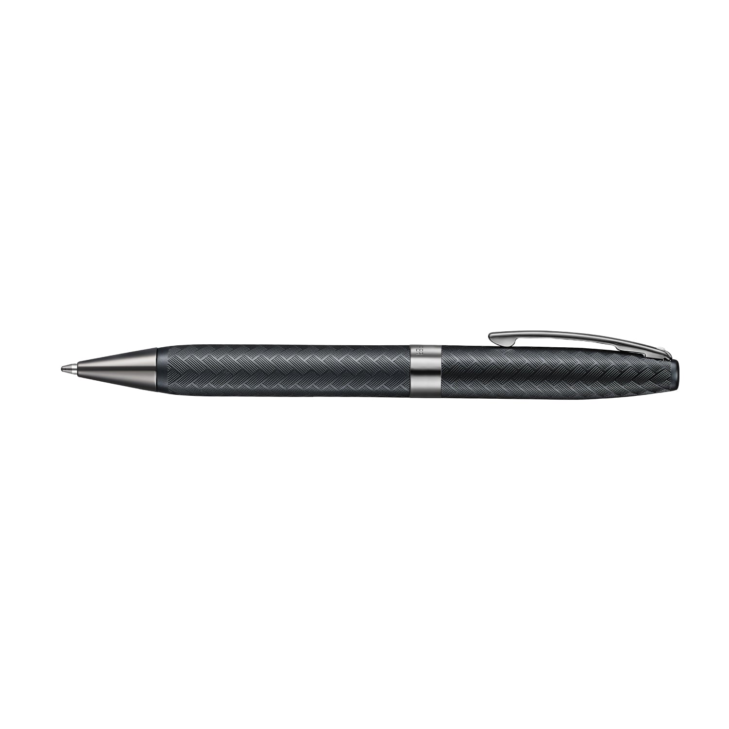Sheaffer Legacy Chevron Matte Black Ballpoint Pen with PVD Gunmetal Trims