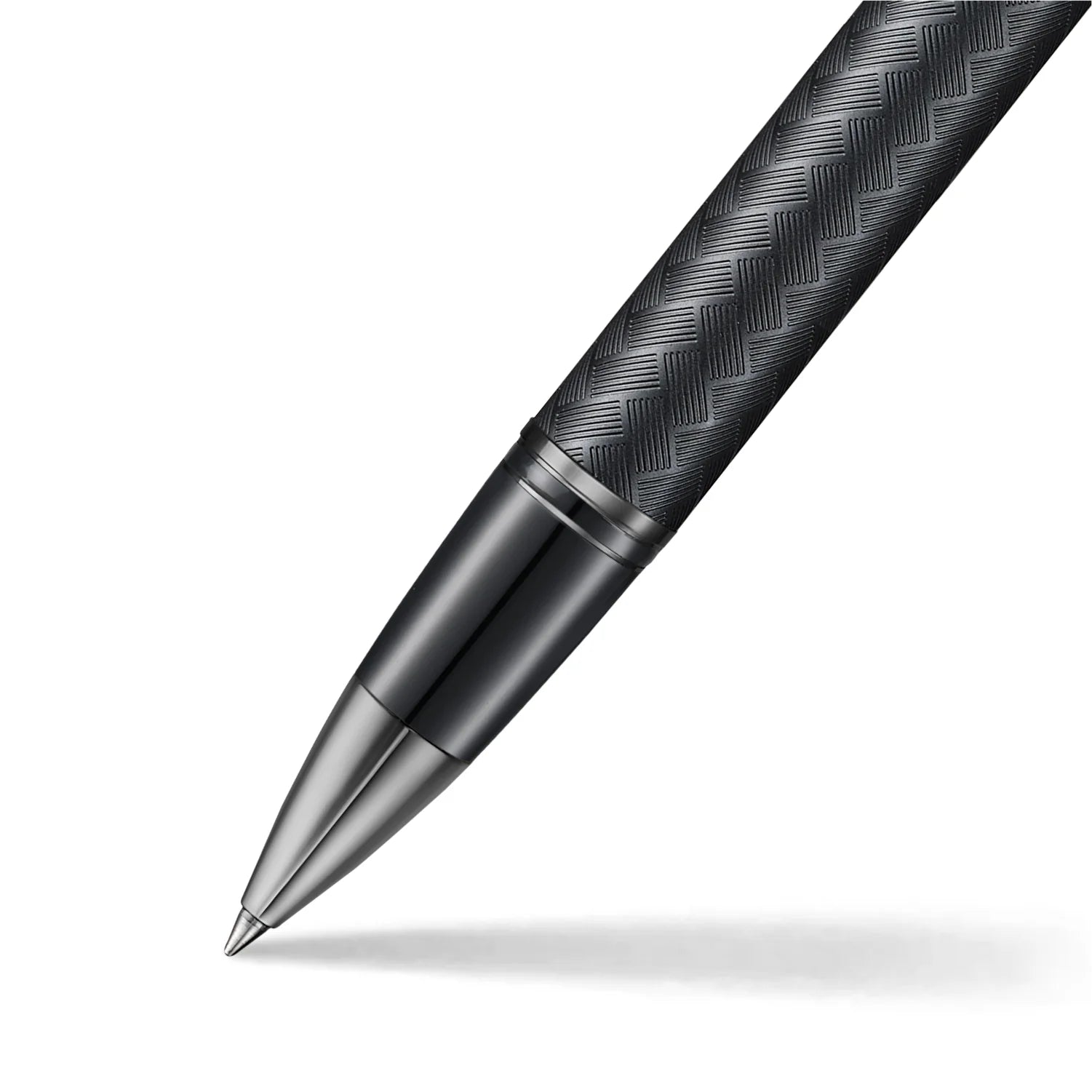 Sheaffer Legacy Chevron Matte Black Rollerball Pen with PVD Gunmetal Trims