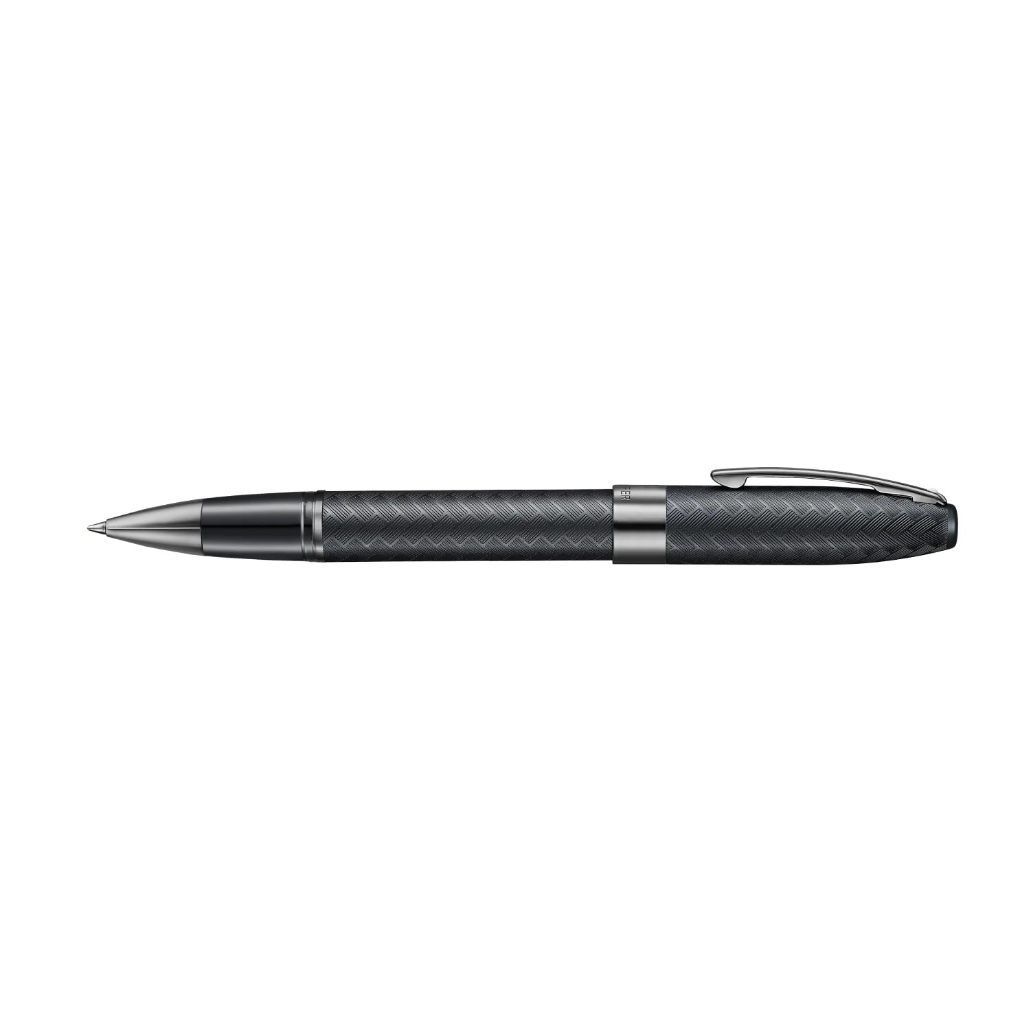 Sheaffer Legacy Chevron Matte Black Rollerball Pen with PVD Gunmetal Trims