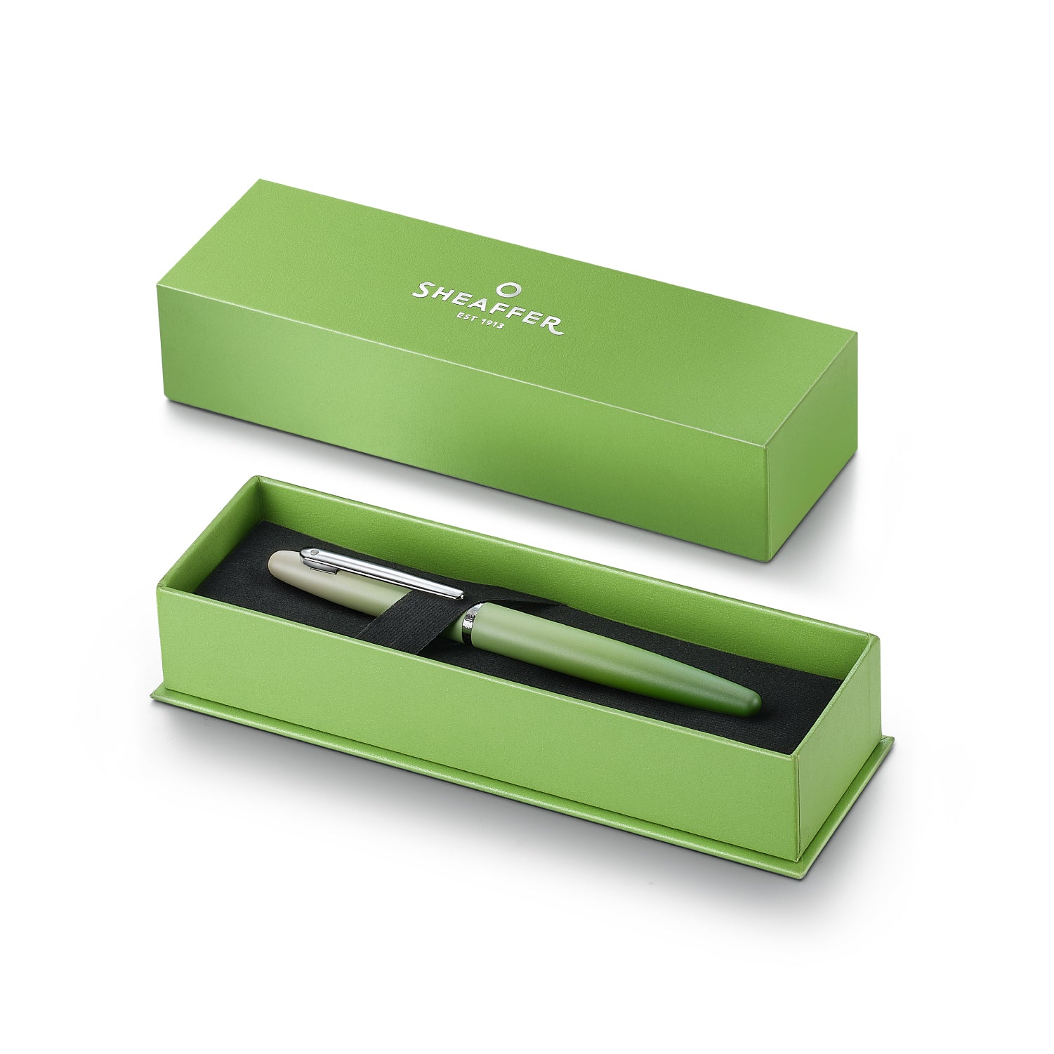 Sheaffer VFM Matcha Edition Green Ombre Gradient Fountain Pen with Chrome-plated Trims