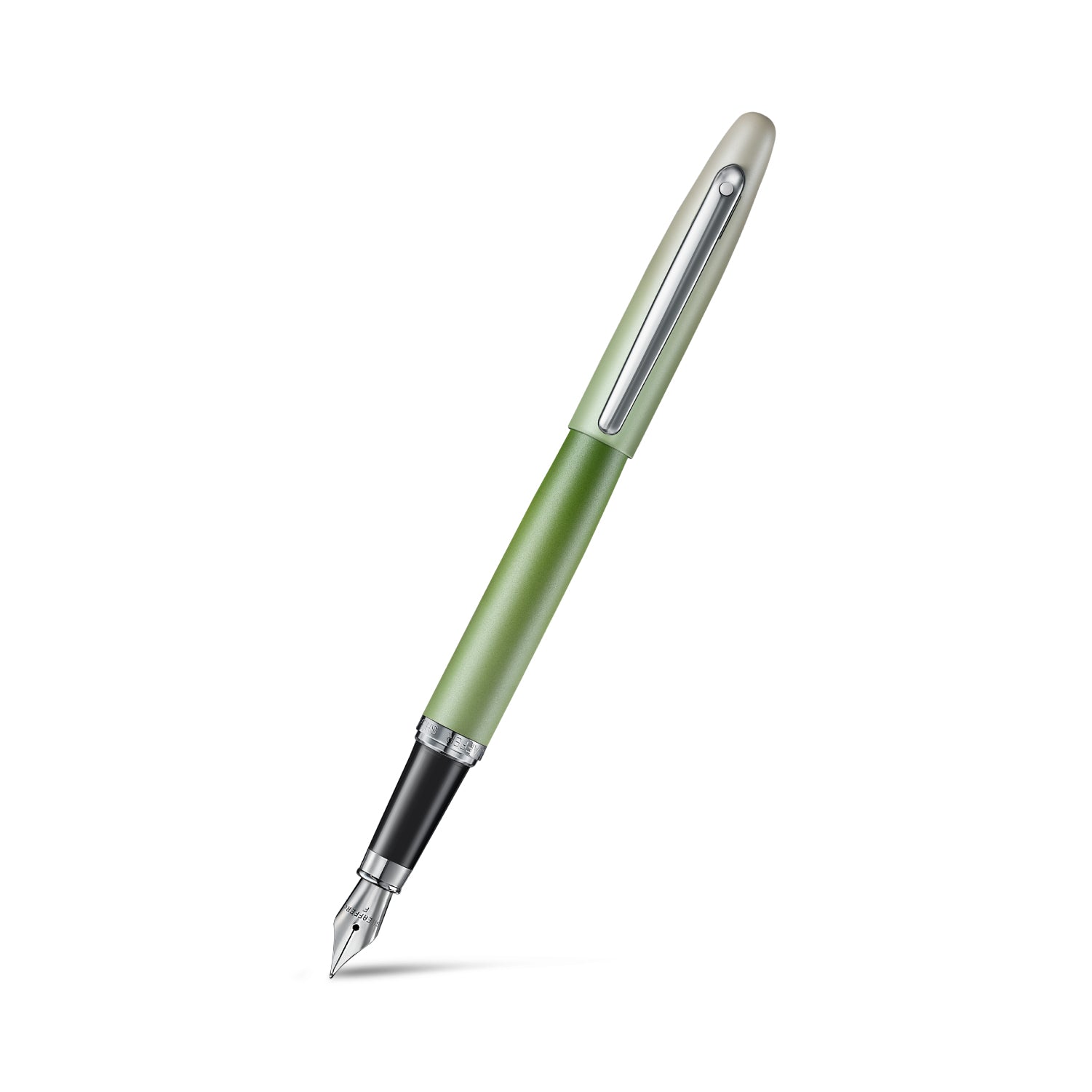 Sheaffer VFM Matcha Edition Green Ombre Gradient Fountain Pen with Chrome-plated Trims