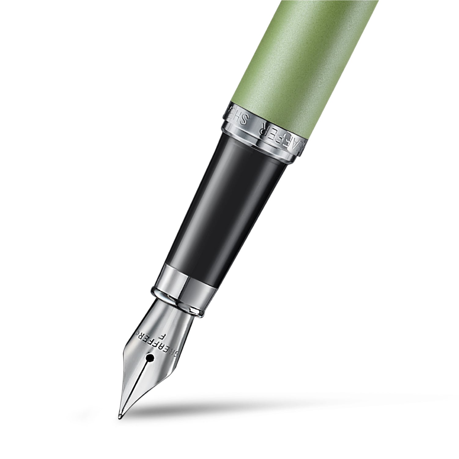 Sheaffer VFM Matcha Edition Green Ombre Gradient Fountain Pen with Chrome-plated Trims