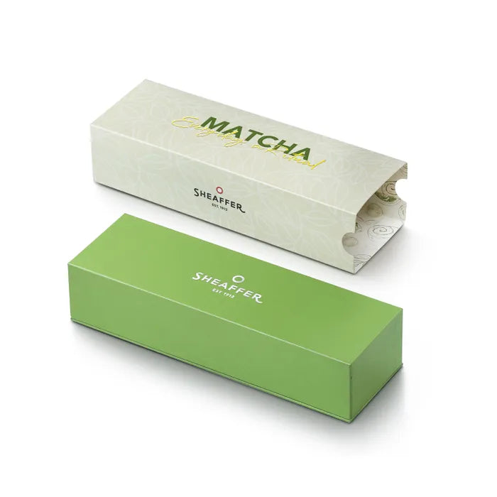 Sheaffer VFM Matcha Edition Green Ombre Gradient Rollerball Pen with Chrome-plated Trims
