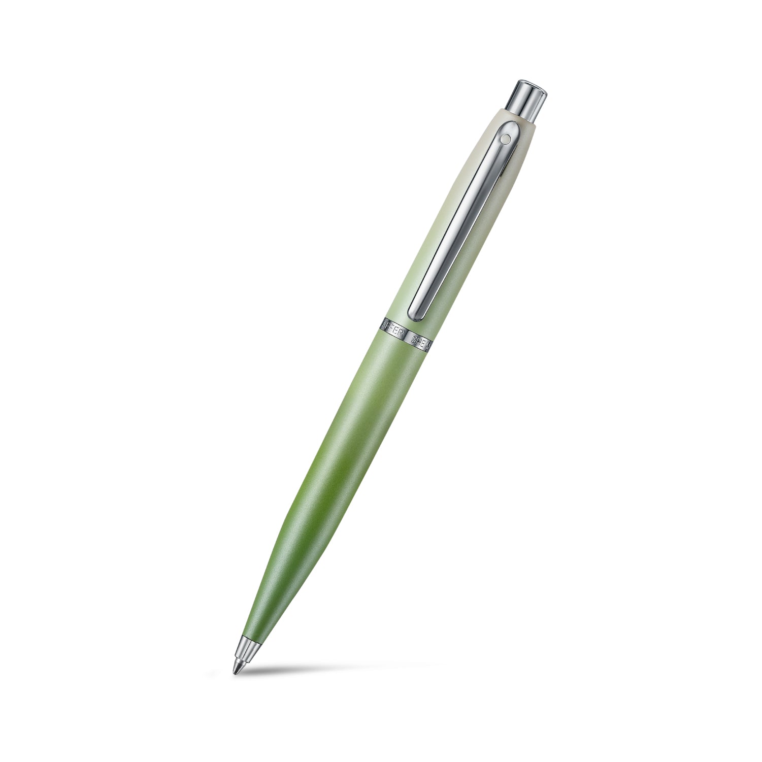 Sheaffer VFM Matcha Edition Green Ombre Gradient Ballpoint Pen with Chrome-plated Trims