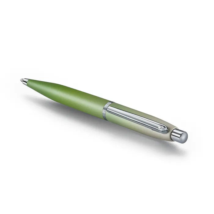 Sheaffer VFM Matcha Edition Green Ombre Gradient Ballpoint Pen with Chrome-plated Trims