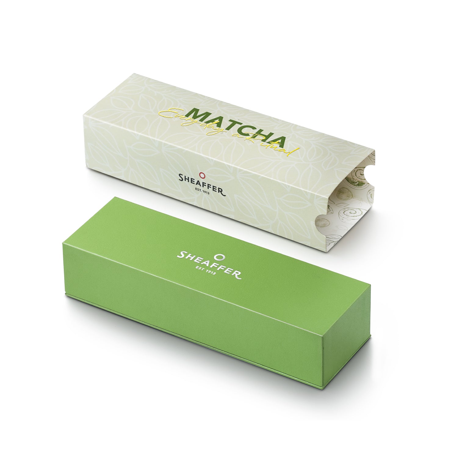 Sheaffer VFM Matcha Edition Green Ombre Gradient Ballpoint Pen with Chrome-plated Trims
