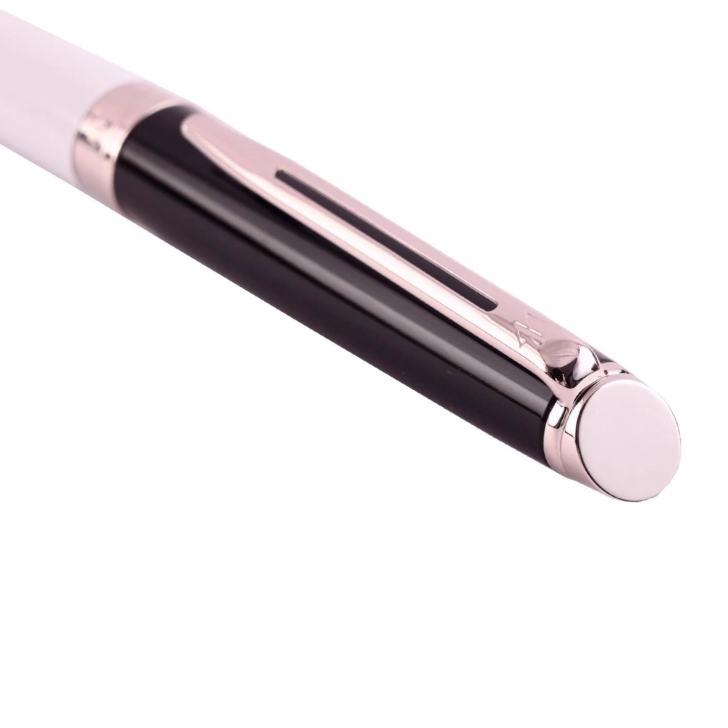 Waterman Hemisphere Rollerball Pen Black & White with Chrome Trim