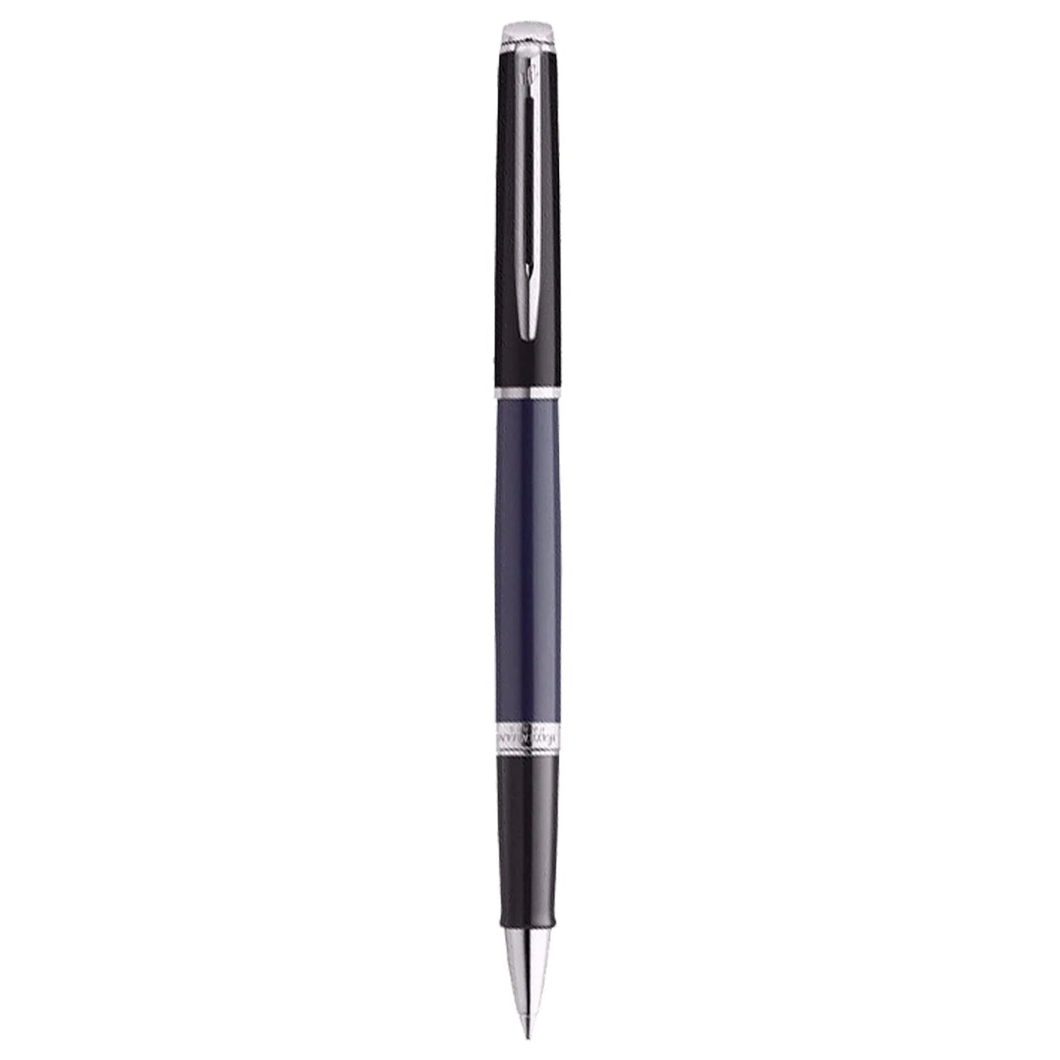 Waterman Hemisphere Rollerball Pen Black & Blue with Chrome Trim