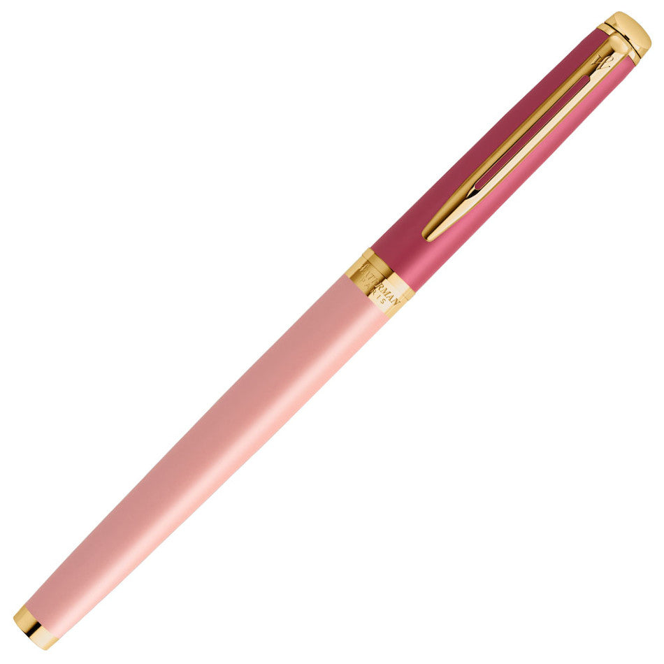 Waterman Hemisphere Colour Block Fountain Pen Pink with Gold Trim
