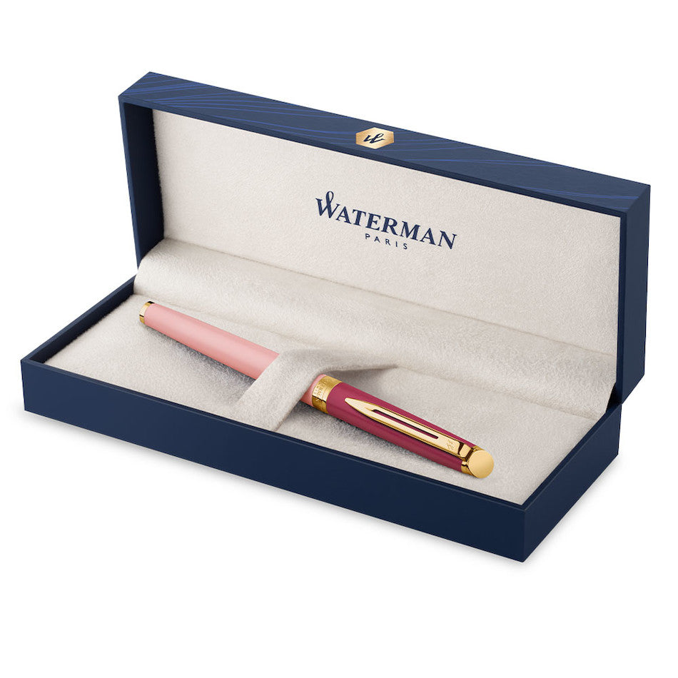 Waterman Hemisphere Rollerball Pen Pink with Gold Trim