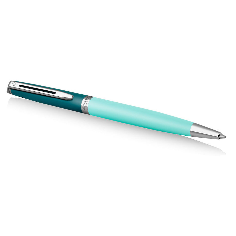 Waterman Hemisphere Colour Block Ballpoint Pen Green with Chrome Trim