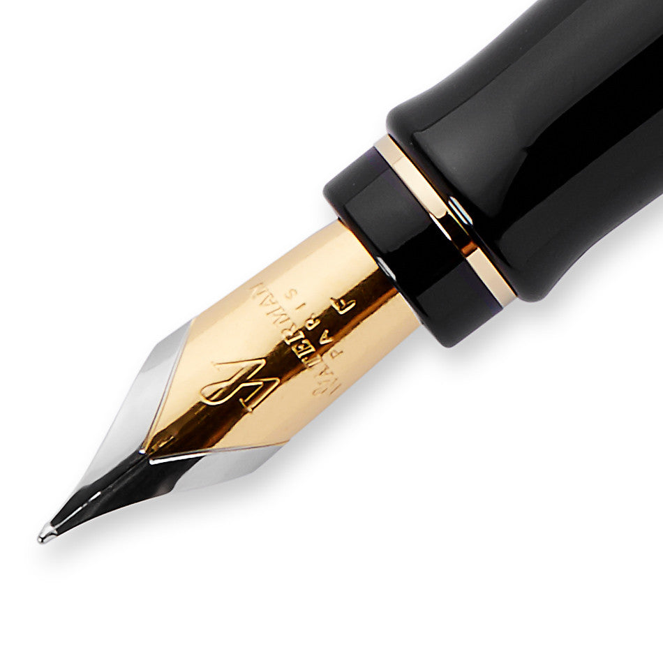 Waterman Expert Fountain Pen Black with Gold Trim