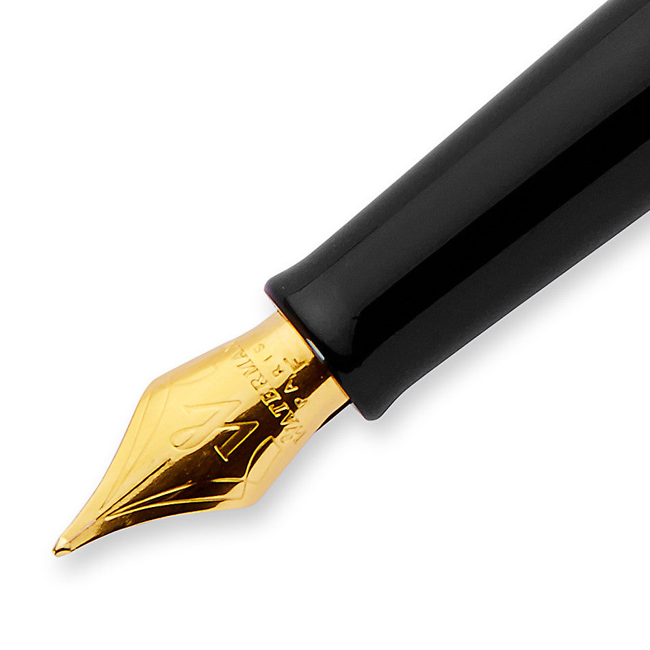 Waterman Hemisphere Fountain Pen Black with Gold Trim