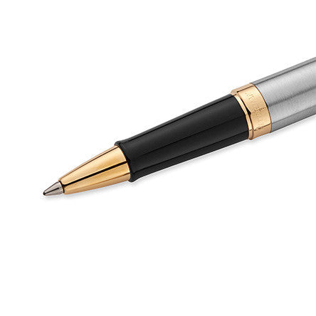 Waterman Hemisphere Rollerball Pen Stainless Steel with Gold Trim