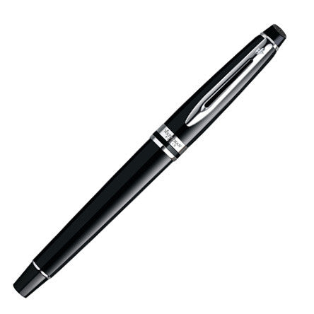 Waterman Expert Rollerball Pen Black with Chrome Trim