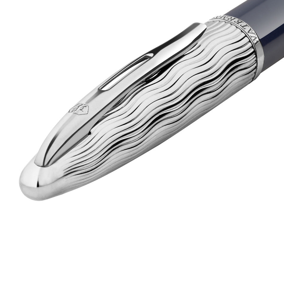 Waterman Carene Deluxe Fountain Pen Blue with Chrome Trim