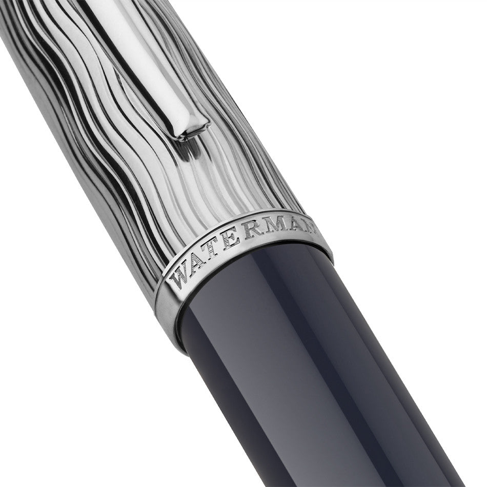 Waterman Carene Deluxe Fountain Pen Blue with Chrome Trim