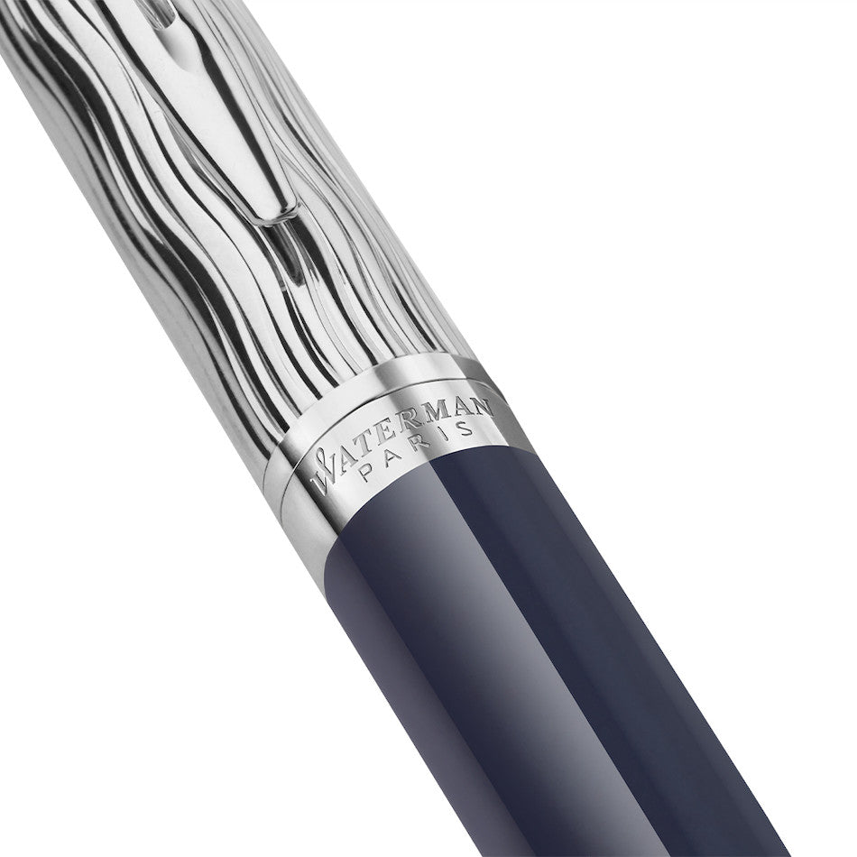 Waterman Hemisphere Deluxe Fountain Pen Special Edition Blue with Chrome Trim