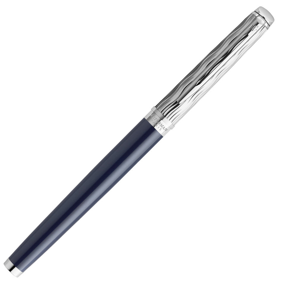 Waterman Hemisphere Deluxe Fountain Pen Special Edition Blue with Chrome Trim