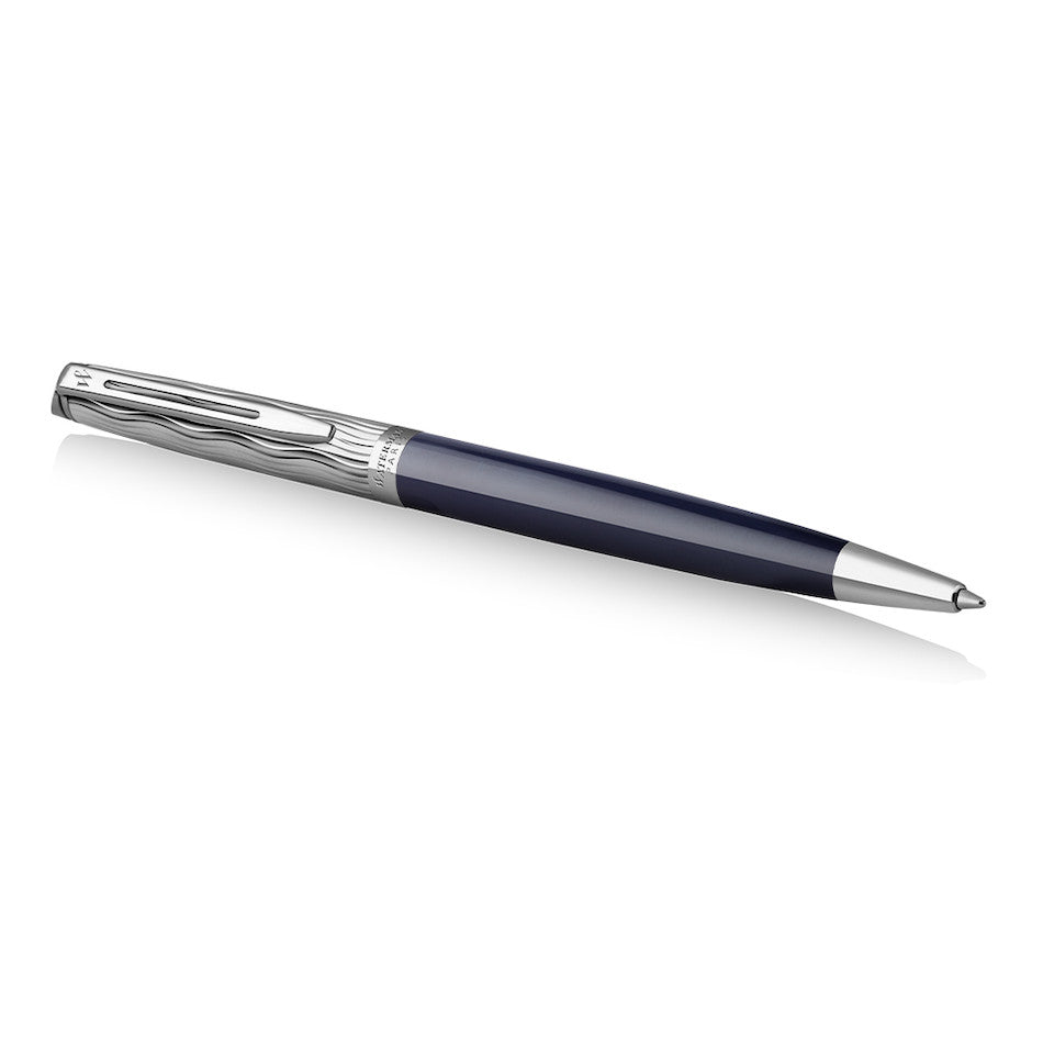 Waterman Hemisphere Ballpoint Pen Blue with Chrome Trim