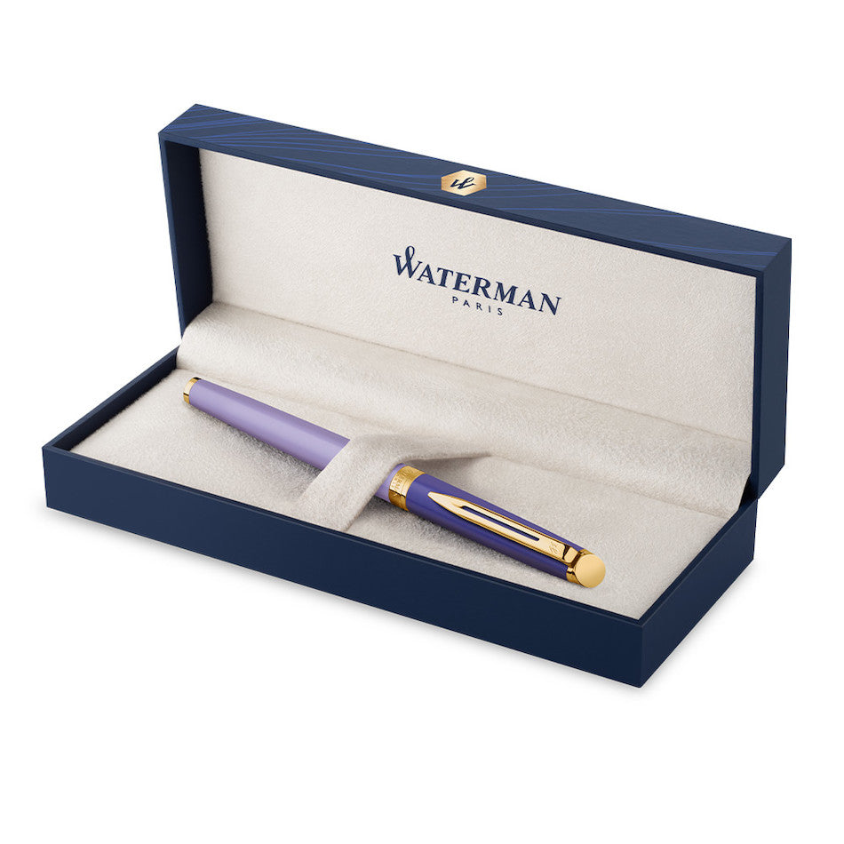 Waterman Hemisphere Colour Block Fountain Pen Purple with Gold Trim
