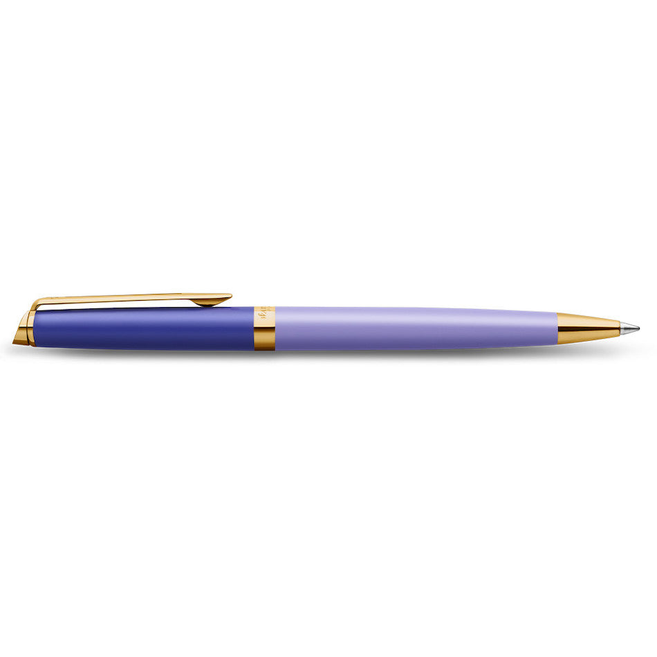 Waterman Hemisphere Colour Block Ballpoint Pen Purple with Gold Trim