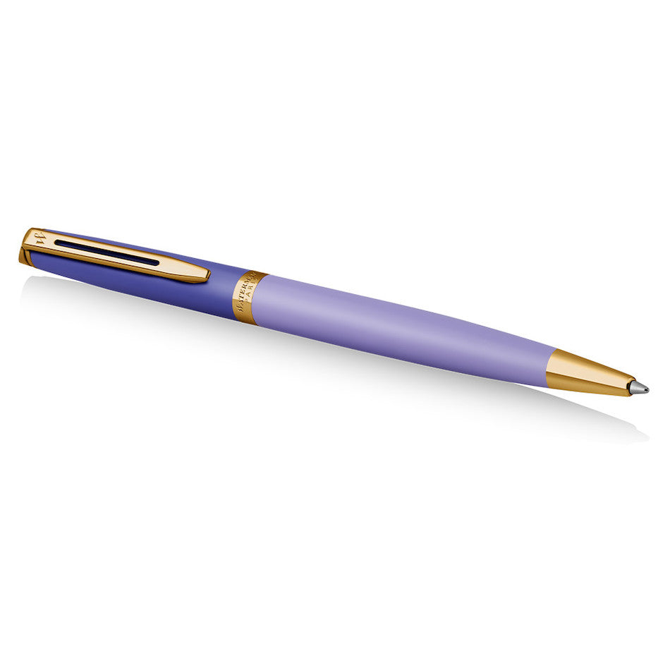 Waterman Hemisphere Colour Block Ballpoint Pen Purple with Gold Trim