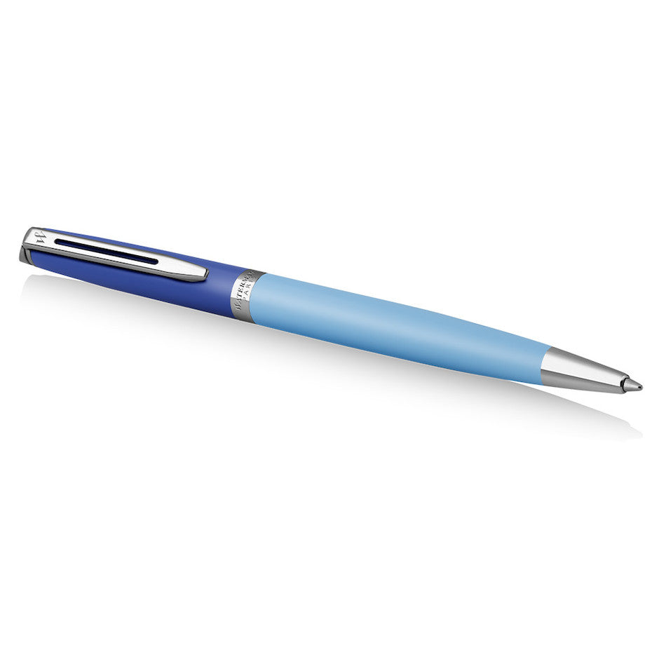 Waterman Hemisphere Colour Block Ballpoint Pen Blue with Palladium Trim