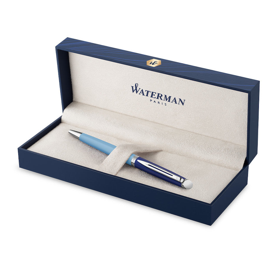 Waterman Hemisphere Colour Block Ballpoint Pen Blue with Palladium Trim