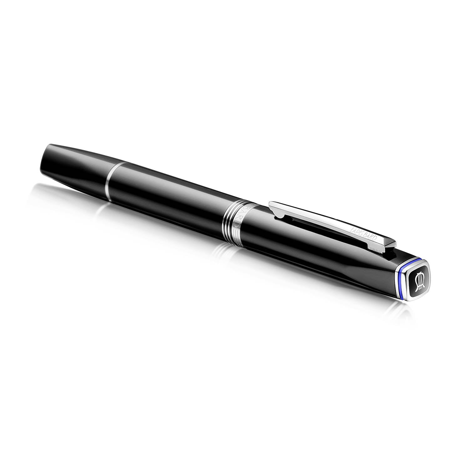 Lapis Bard Contemporary Black Rollerball Pen