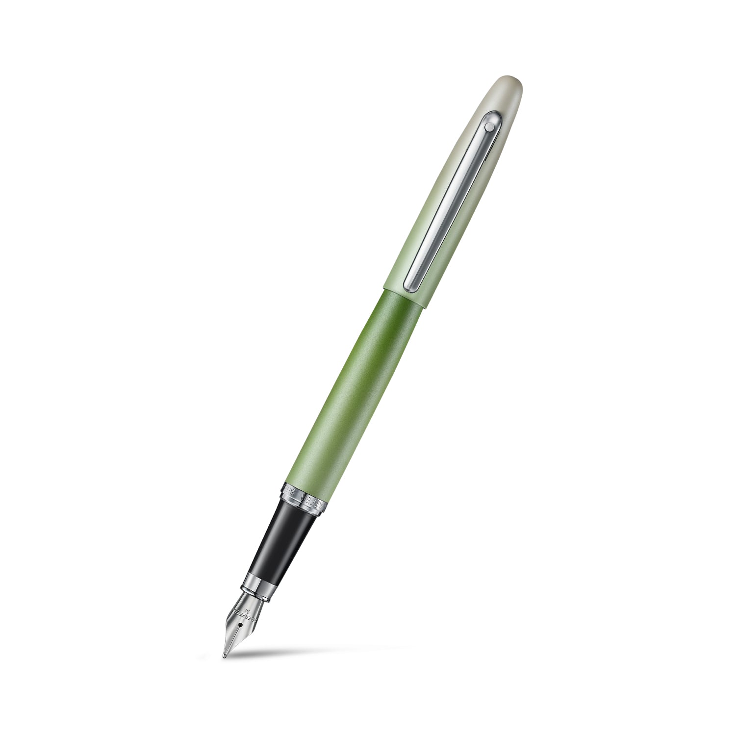 Sheaffer VFM Matcha Edition Green Ombre Gradient Fountain Pen with Chrome-plated Trims