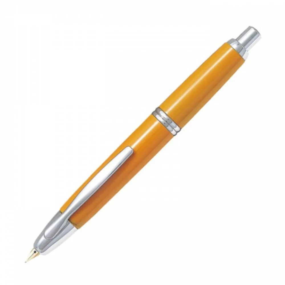 Pilot Capless Rhodium Trim Fountain Pen – 18Kt Rhodium Gold Nib