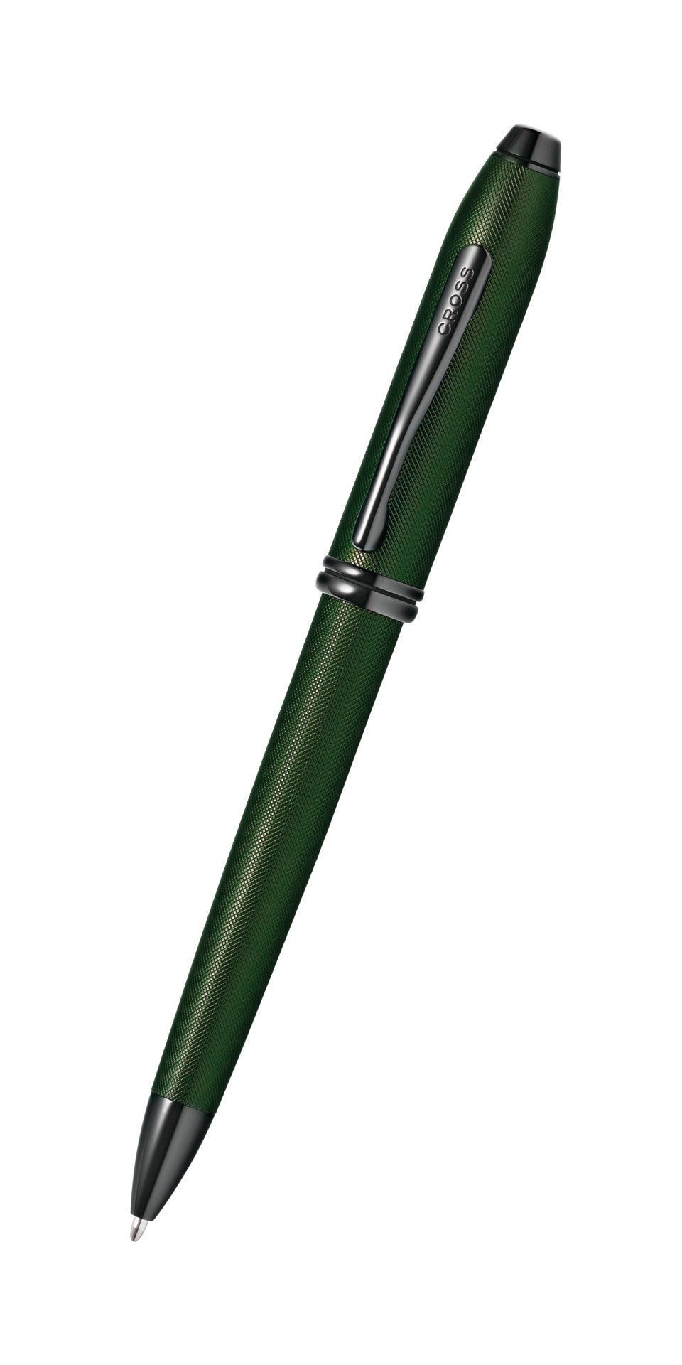 Cross Townsend Matte Green PVD Micro-knurl Ballpoint Pen