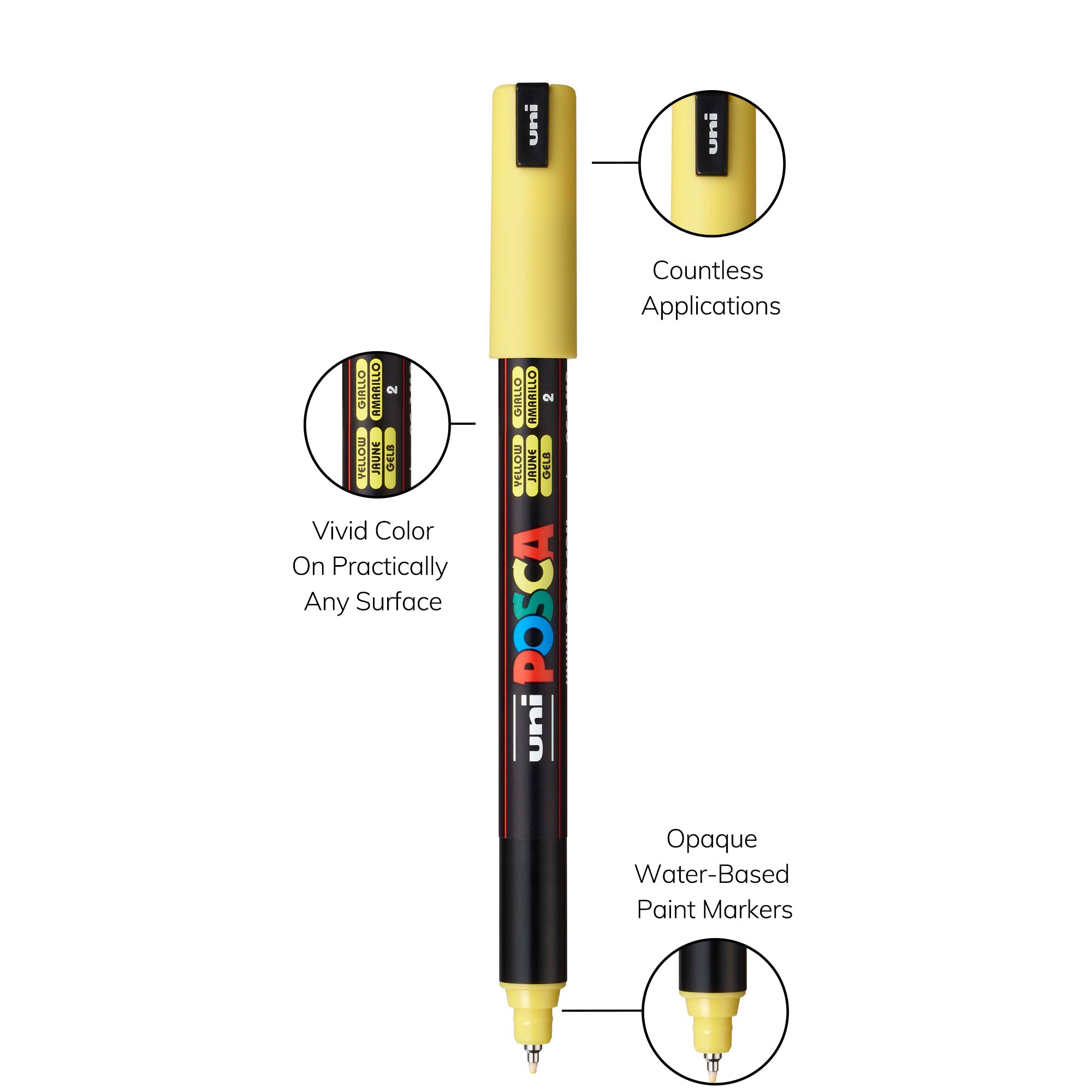 Uniball POSCA PC-1MR Water-Based Paint Markers (8 Pack)
