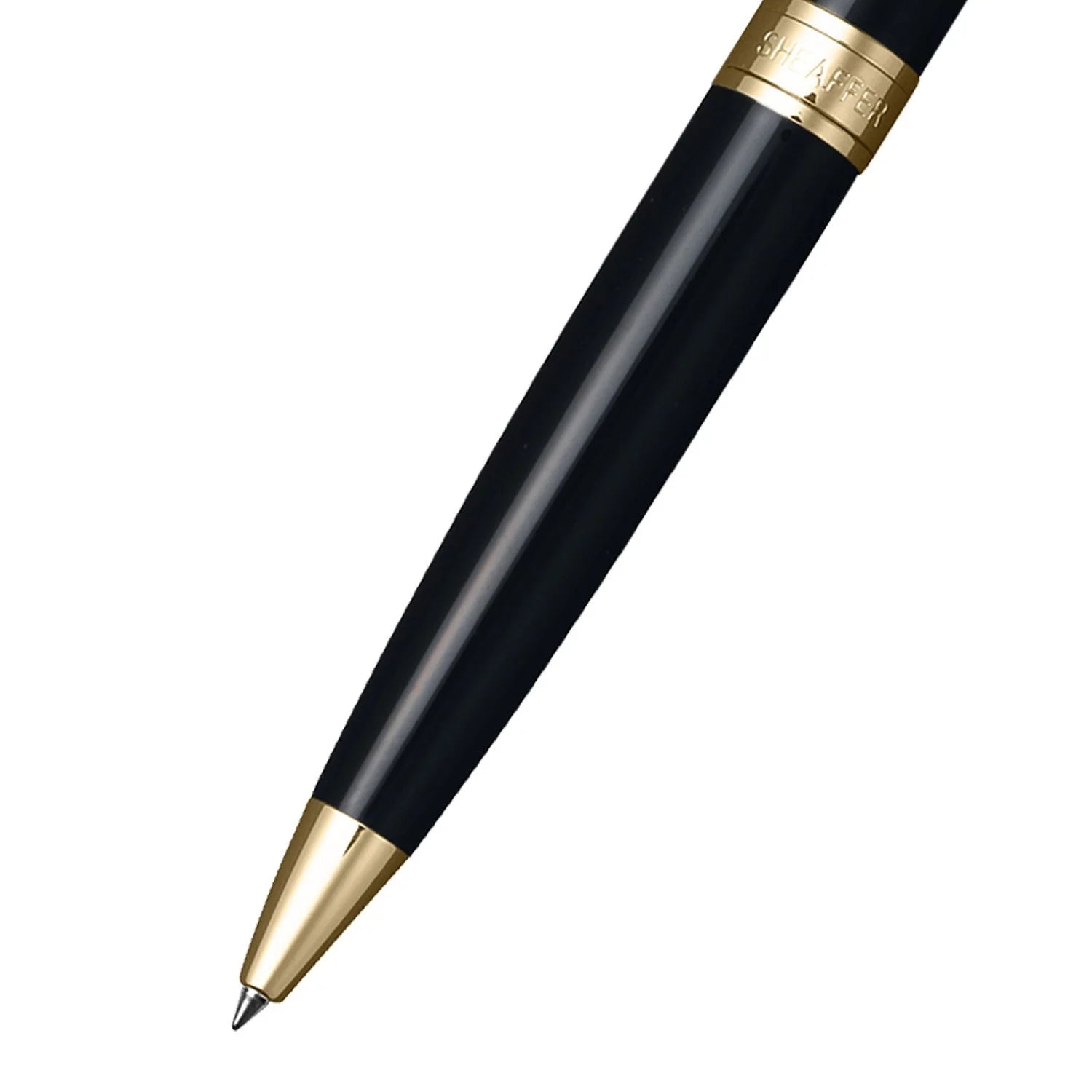 Sheaffer 300 Ballpoint Pen Glossy Black with Gold Tone Trim