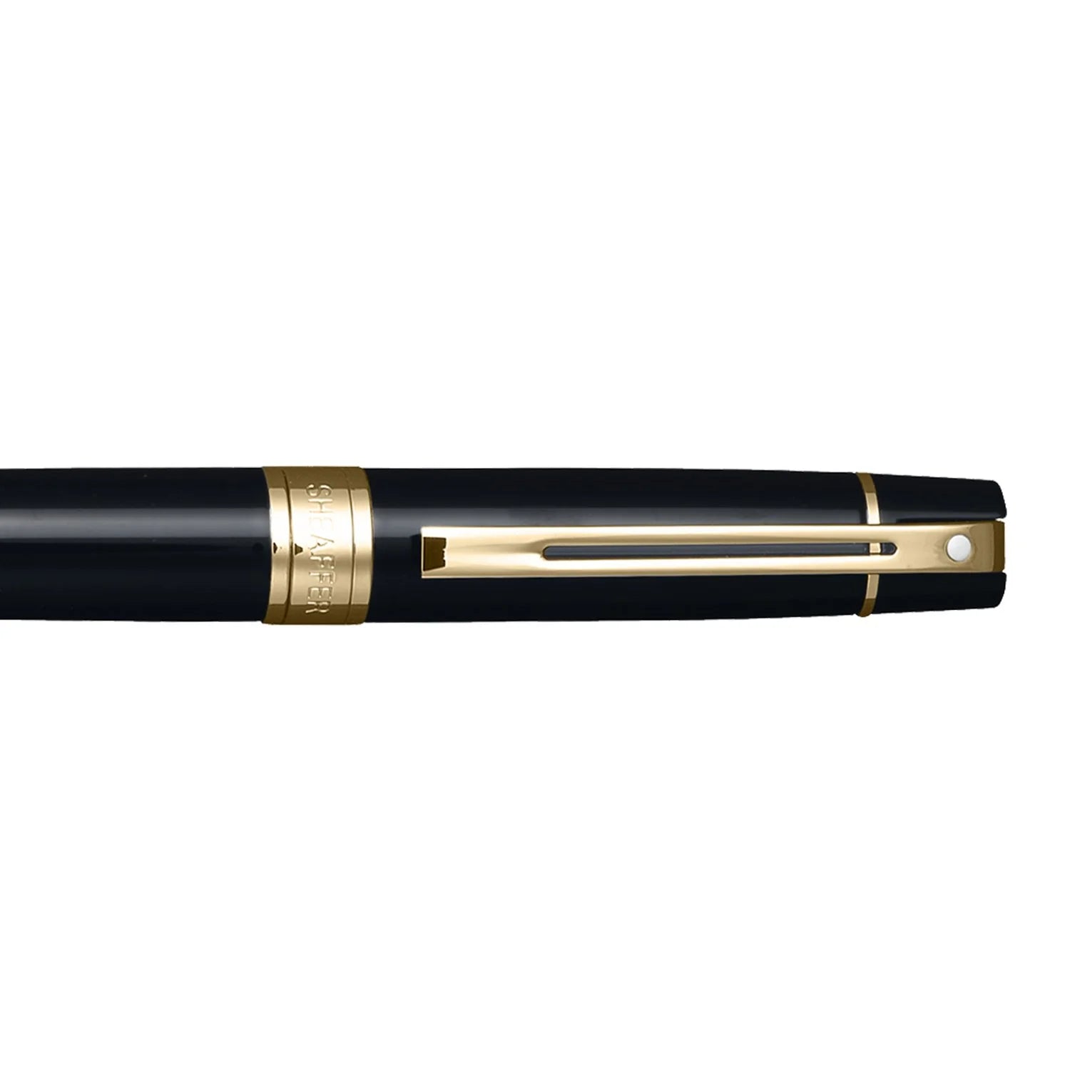 Sheaffer 300 Ballpoint Pen Glossy Black with Gold Tone Trim