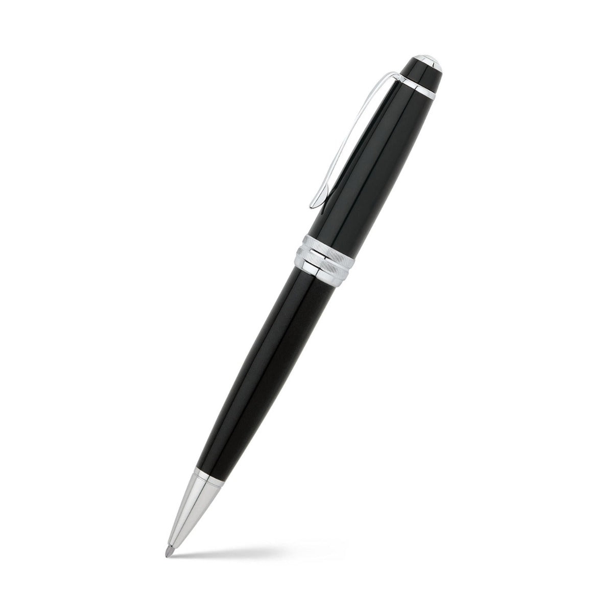 Cross Bailey Ballpoint Pen Black Lacquer with Chrome Trim