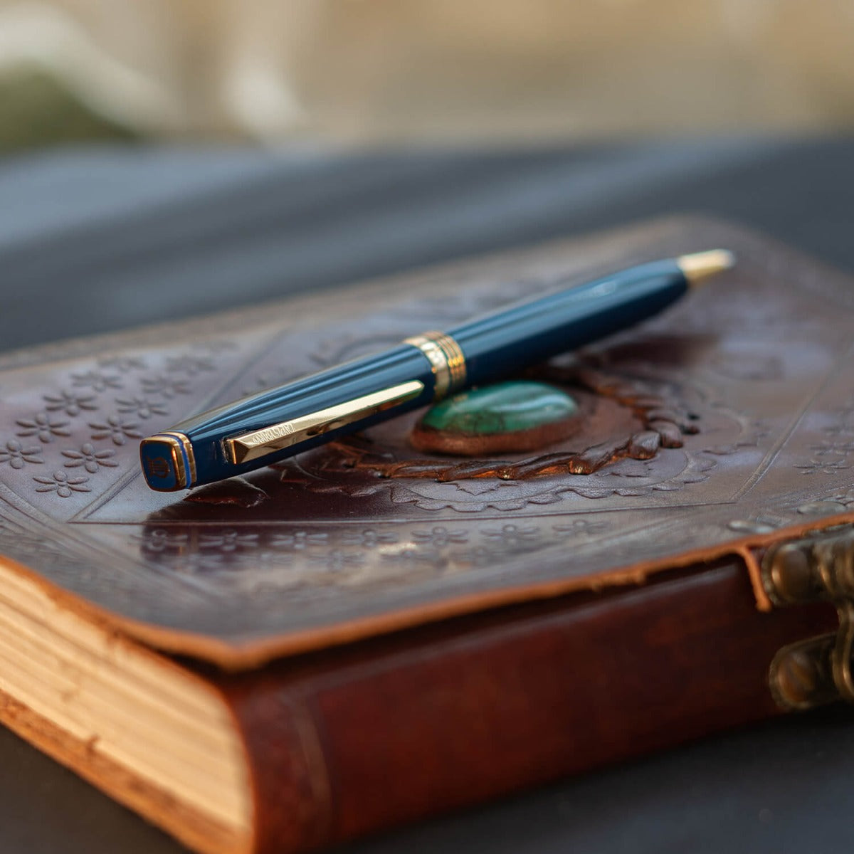 Lapis Bard Contemporary Blue Ballpoint Pen
